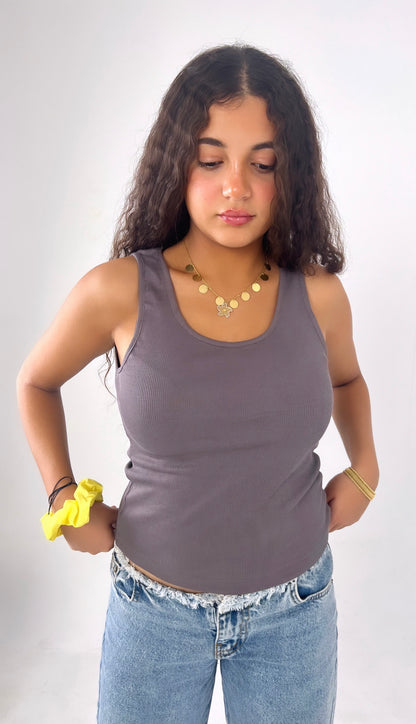 RIDA'S GREY TANK TOP