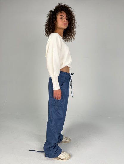 BOUDY'S NAVY BLUE PARACHUTE PANTS